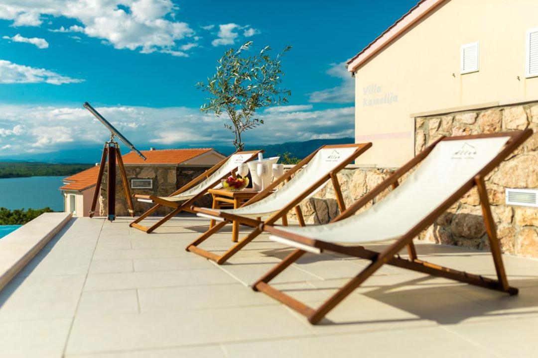 Luxury Villa Allen With Pool Klimno Bagian luar foto
