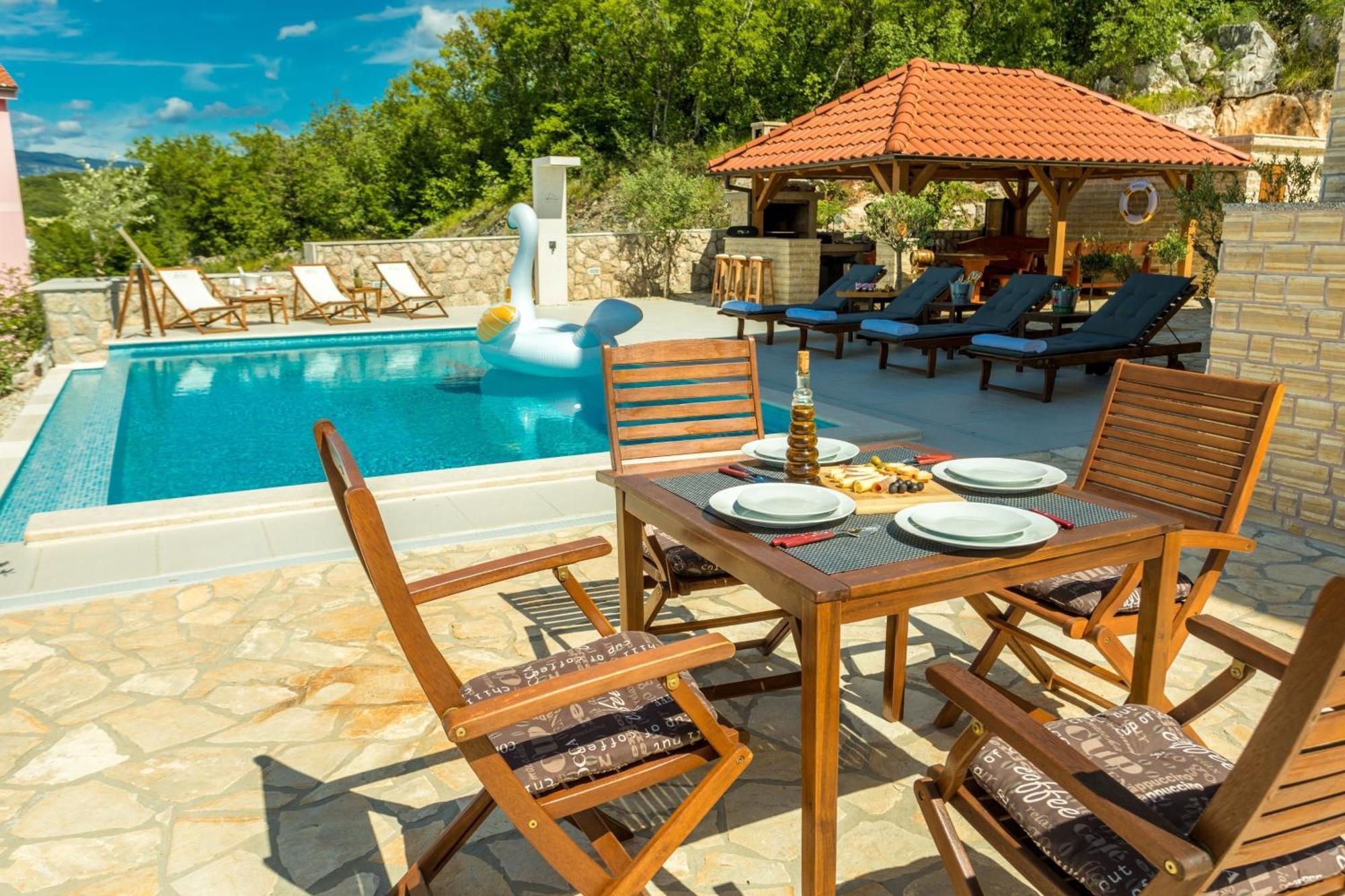 Luxury Villa Allen With Pool Klimno Ruang foto