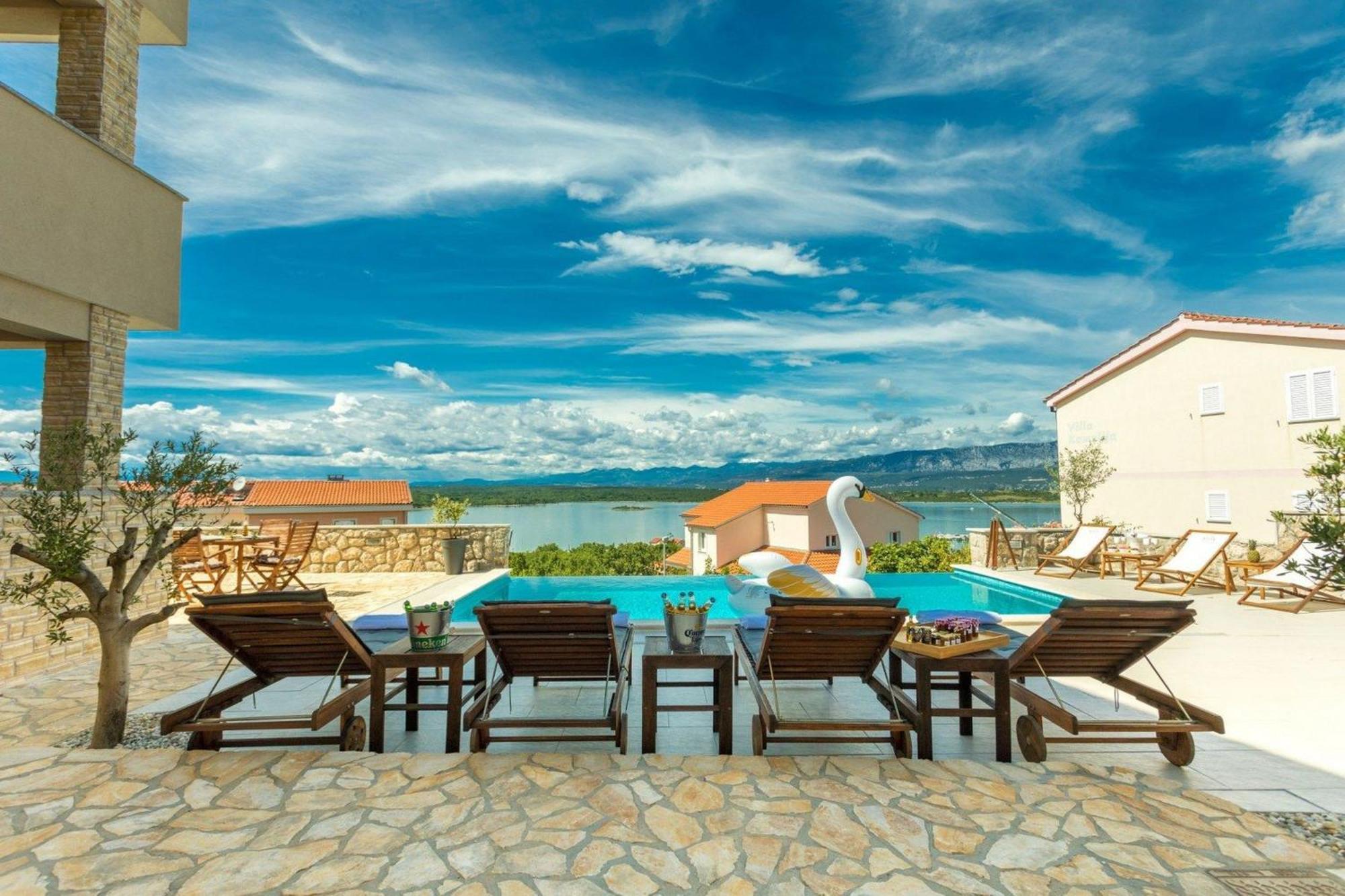 Luxury Villa Allen With Pool Klimno Ruang foto